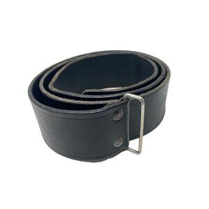 JP Jay-Pee Leather Casual Belt Black Mens Sz 36 Genuine Cowhide Leather NoBuckle